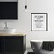 Stupell Industries Flush Only Toilet Paper Rules Framed Print Under Glass, design by Lux + Me Designs